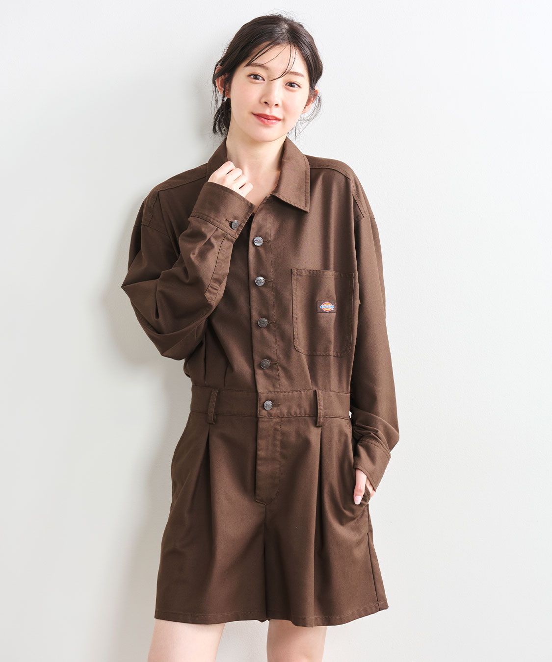 ココディール　オールインワン COCO DEAL/Dickies®》シャツオールインワン｜PETAL ONLINE