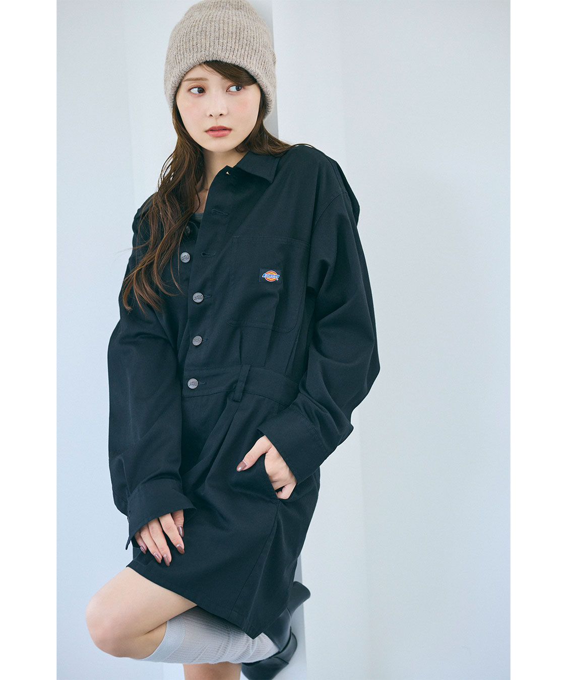 COCO DEAL/Dickies(R)》シャツオールインワン｜PETAL ONLINE（ペタル