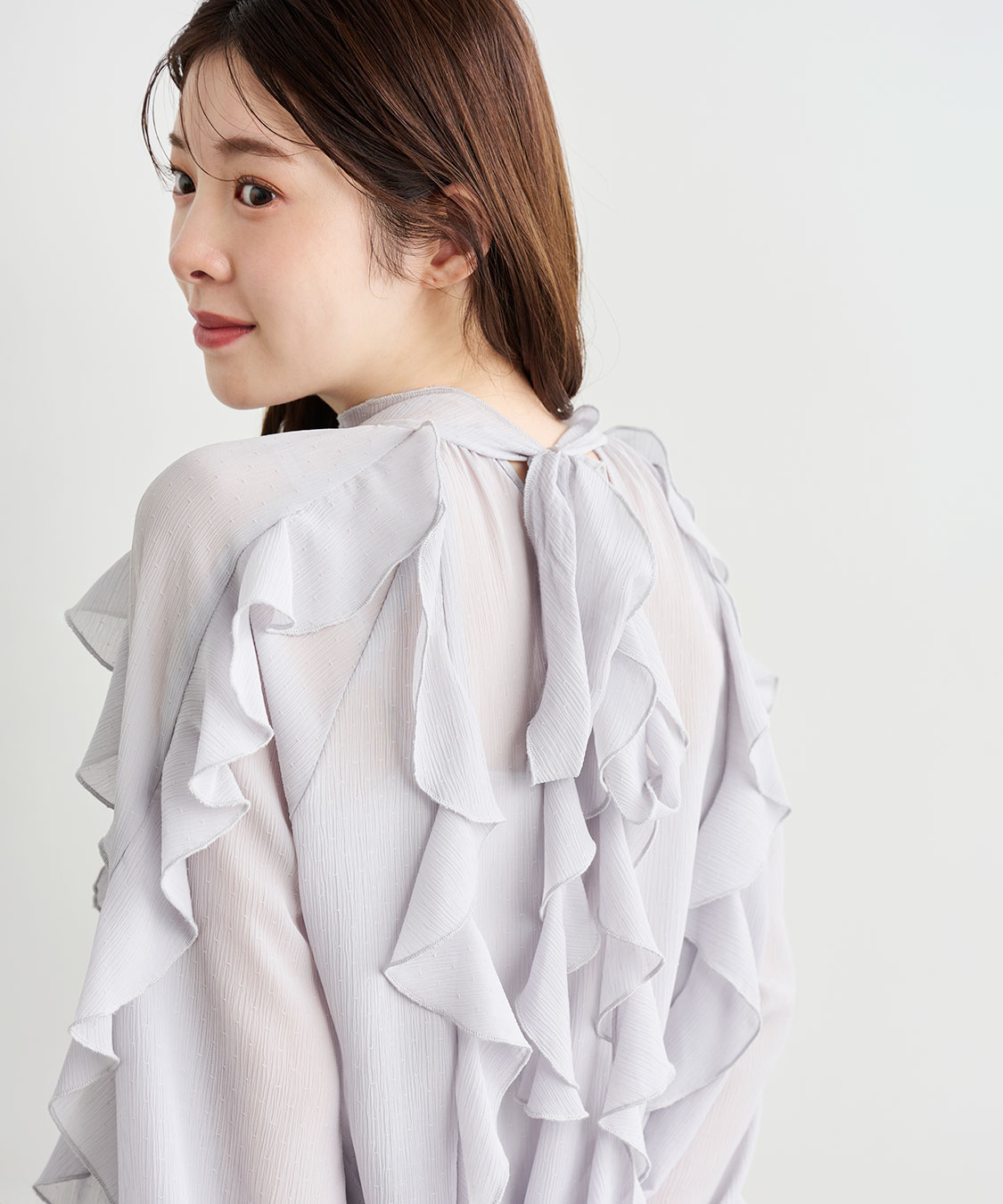 カスケードボウタイフリルミニワンピース｜PETAL ONLINE（ペタル