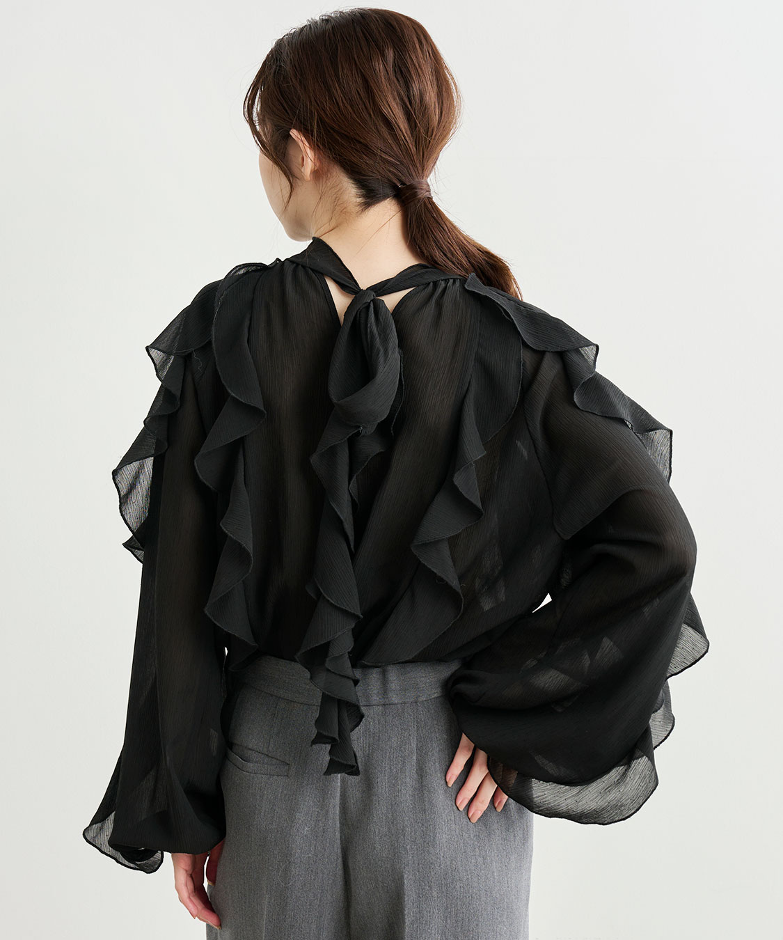 7月値上げします【Black collection】フリルミニワンピース 7月値上げします【Black collection】フリルミニワンピース