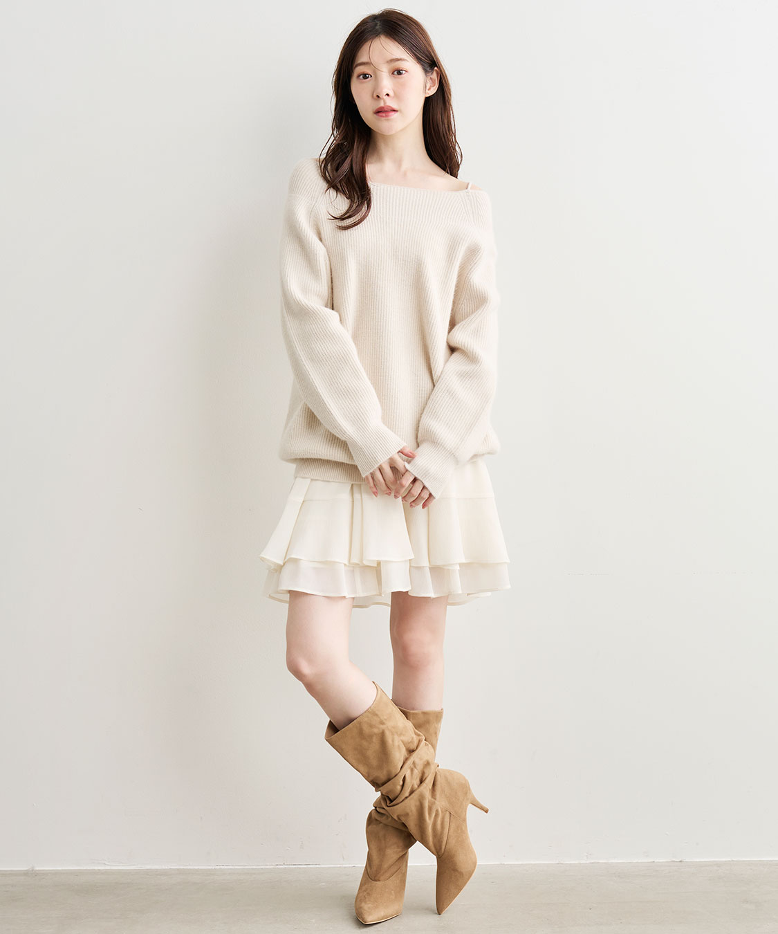 カスケードボウタイフリルミニワンピース｜PETAL ONLINE（ペタル