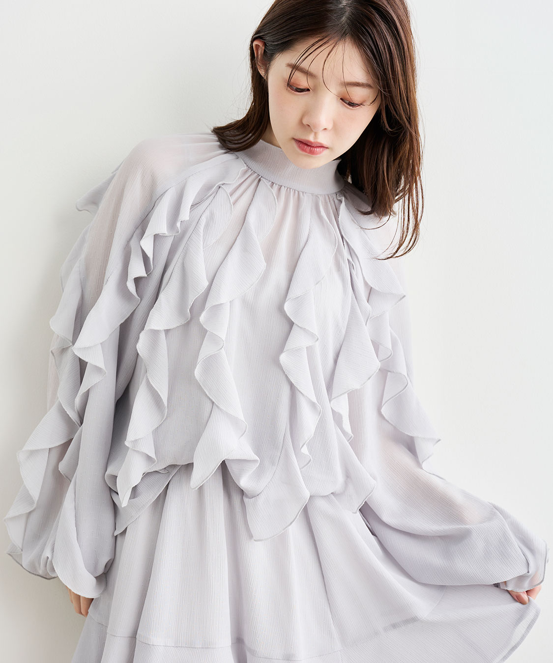 フリルミニワンピース　ココディール　coco deal 楽天市場】【即日出荷】COCODEAL ココディール ドットジャカード