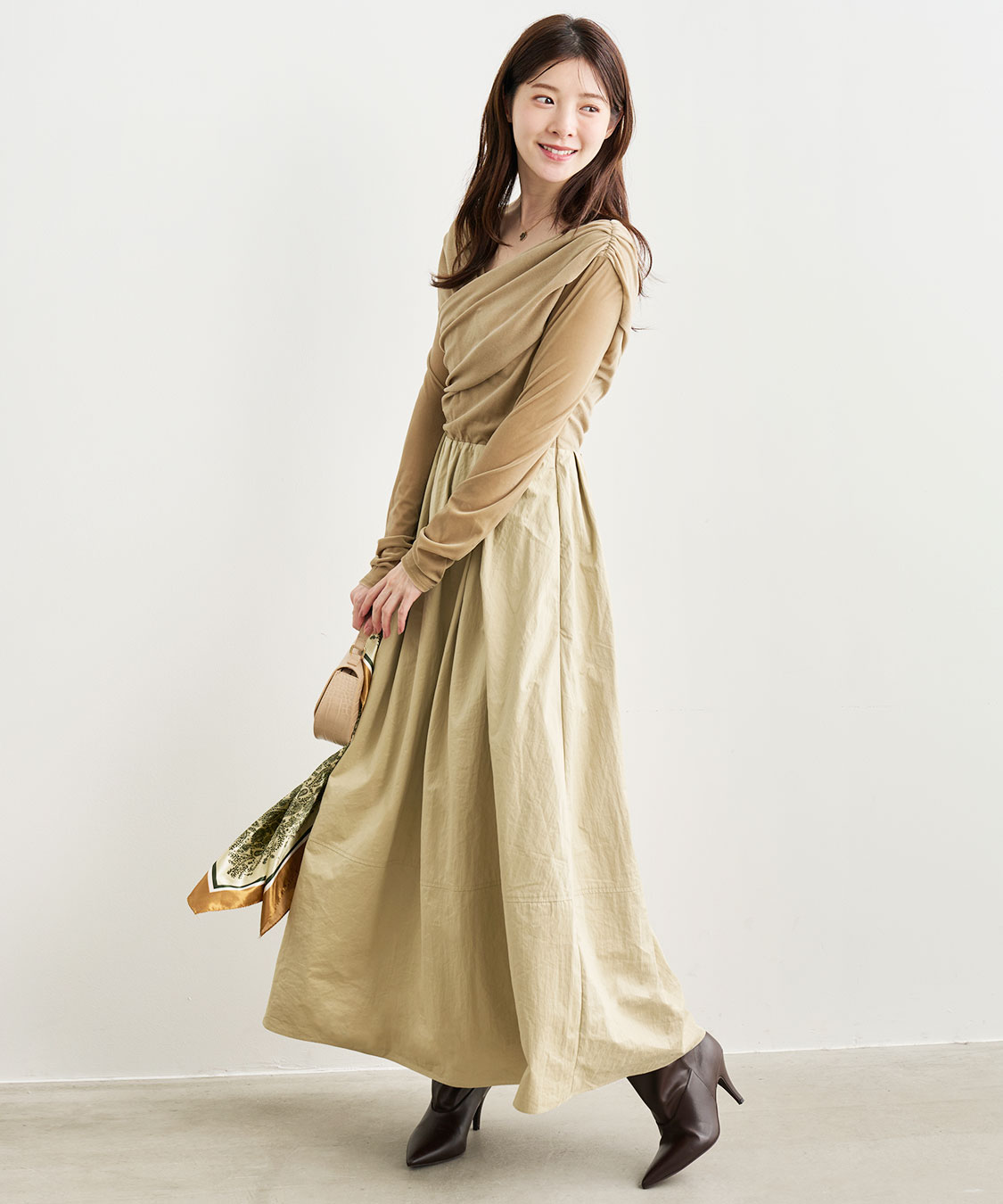 ベロアドッキングワンピース｜PETAL ONLINE（ペタルオンライン）