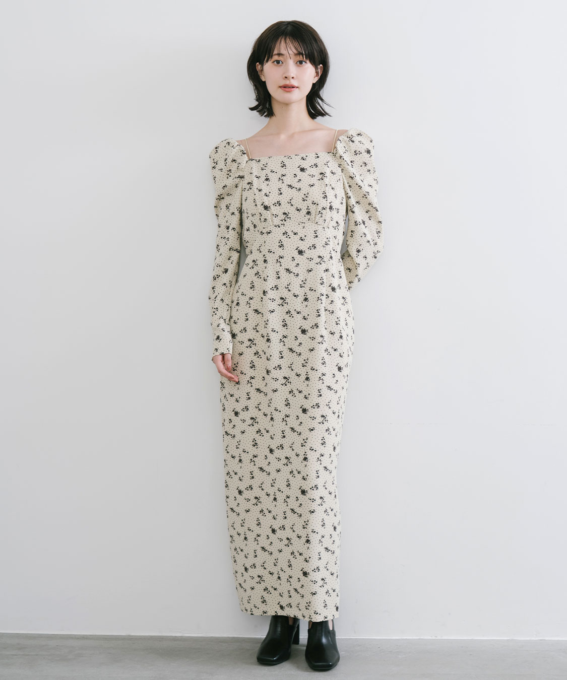 スクエアネックプリントワンピース｜PETAL ONLINE（ペタルオンライン）