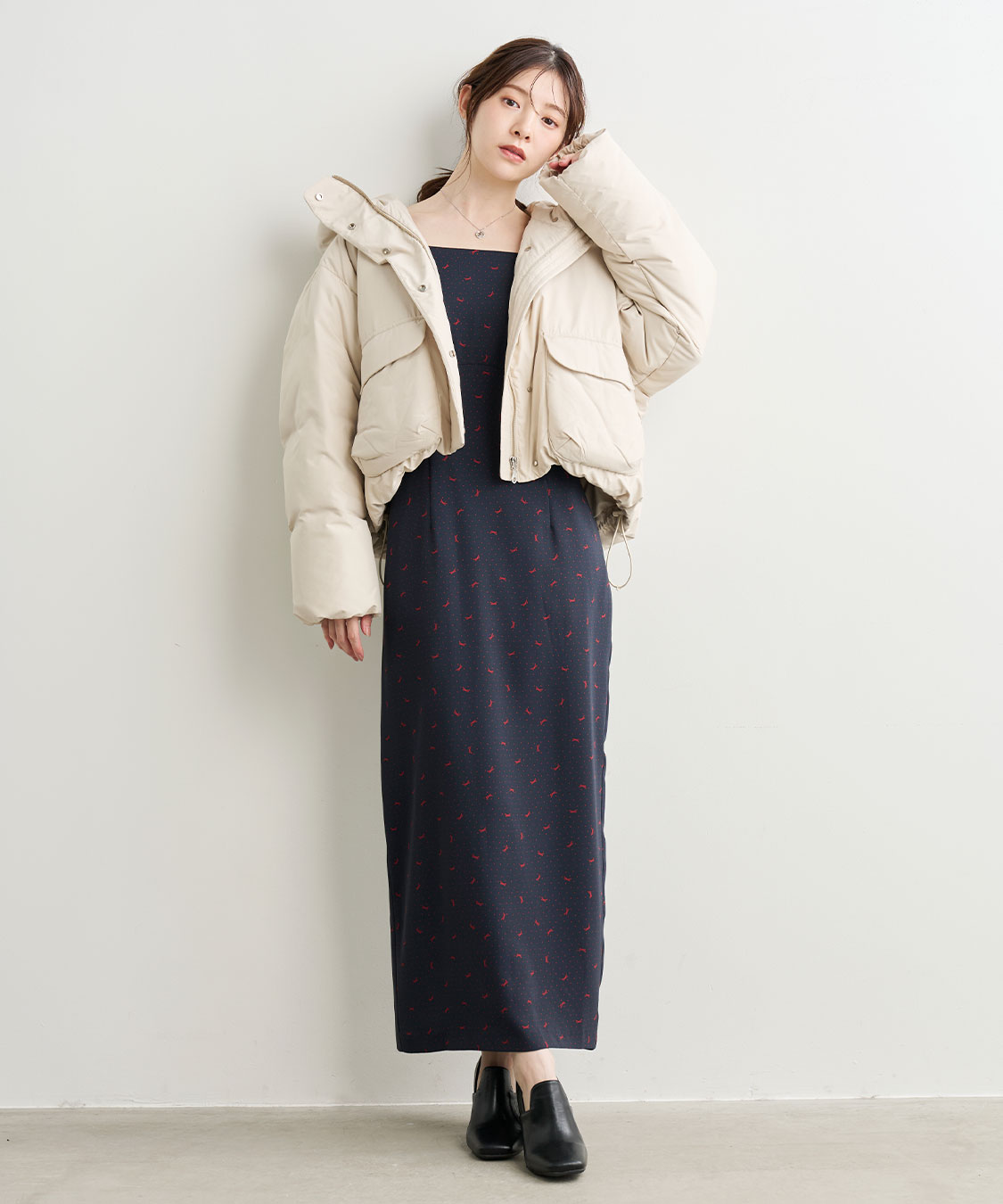 スクエアネックプリントワンピース｜PETAL ONLINE（ペタルオンライン）