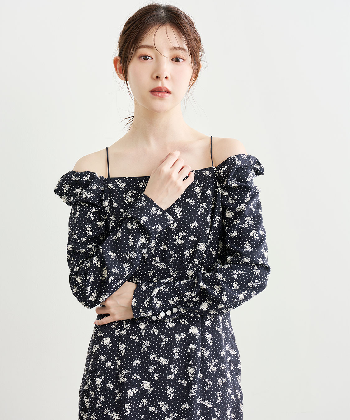 スクエアネックプリントワンピース｜PETAL ONLINE（ペタルオンライン）