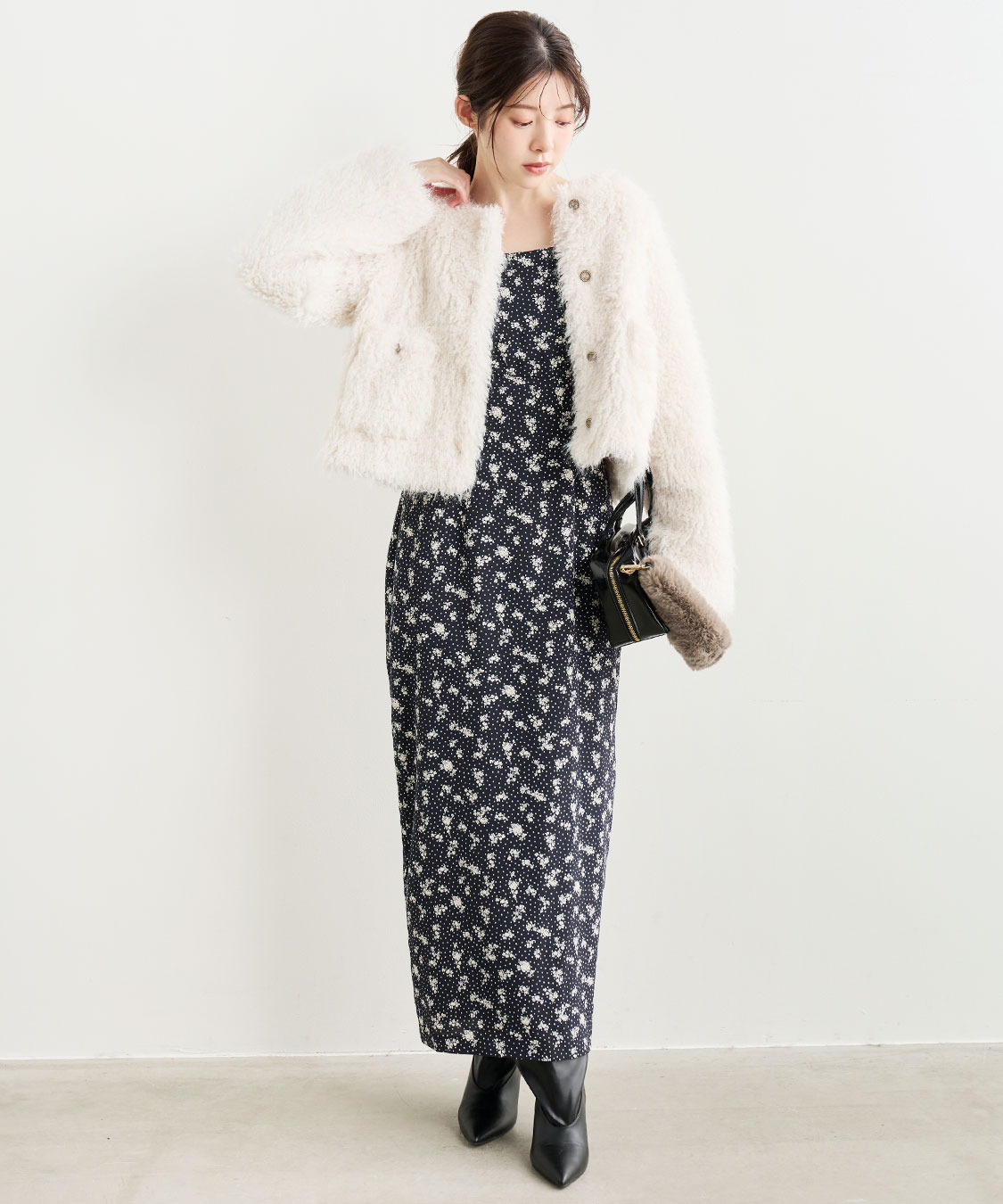 スクエアネックプリントワンピース｜PETAL ONLINE（ペタルオンライン）