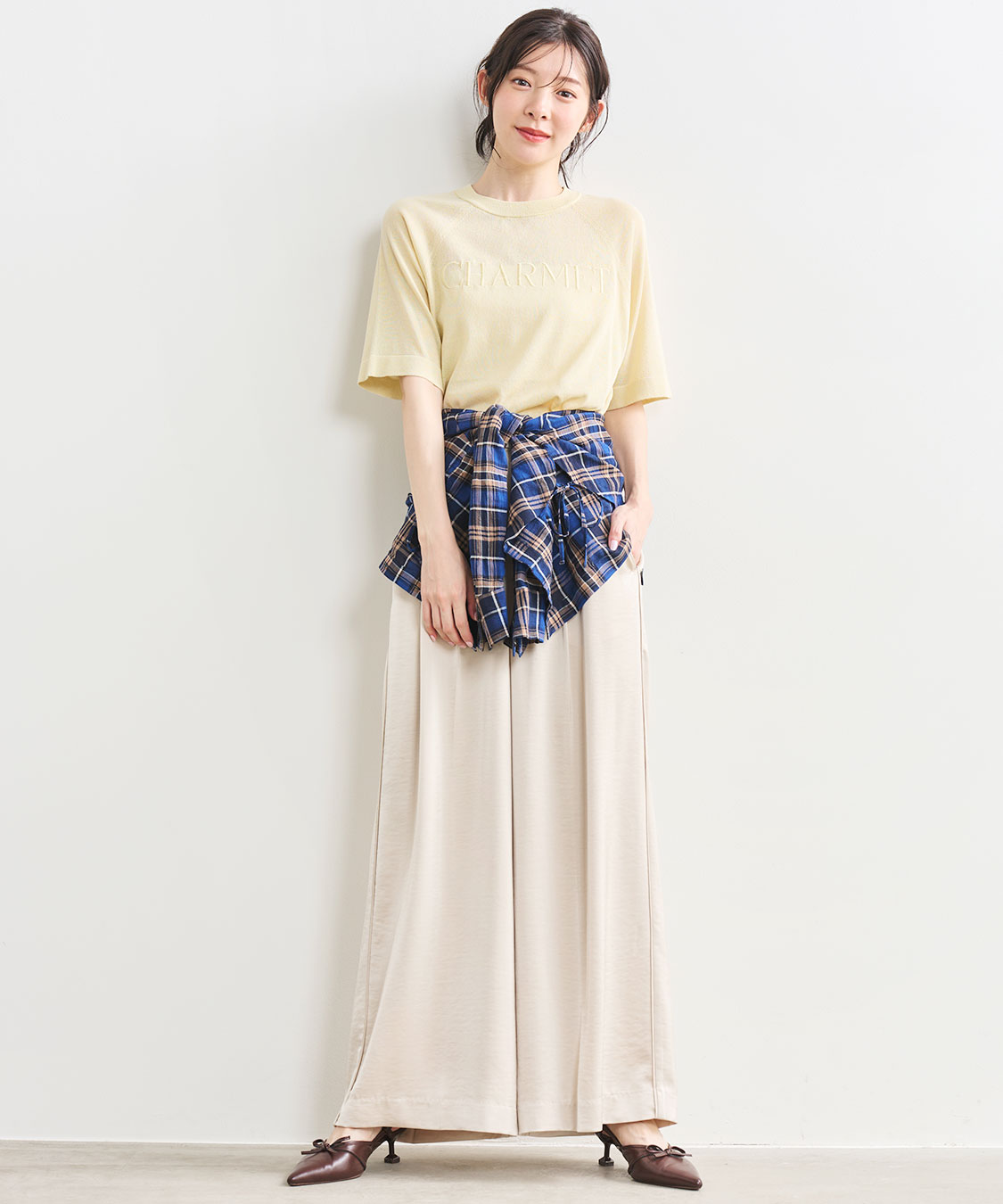 サテンワイドパンツ｜PETAL ONLINE（ペタルオンライン）