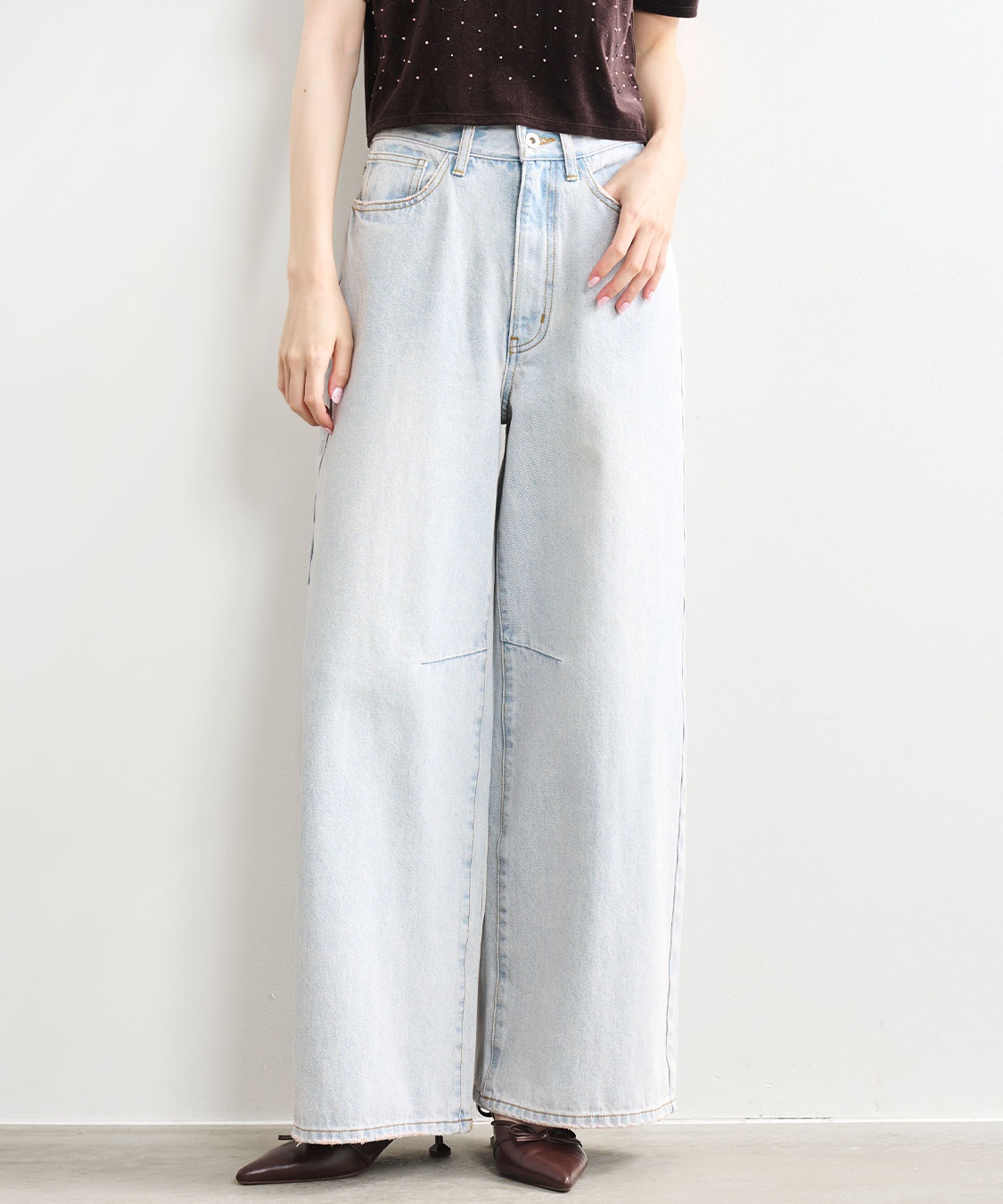Sheller‪‪❤︎‬petalテーパードパンツ sheller petalテーパードパンツ BLACK