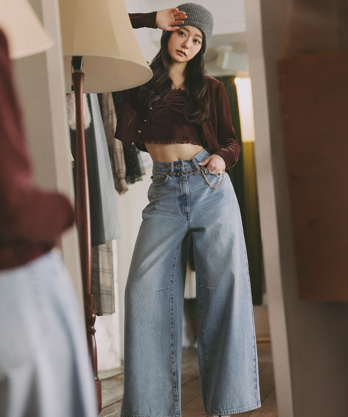 DIOR CDバックルレザースカートキュロット DIOR | ウィメンズ新着｜ディオール公式オンラインブティック