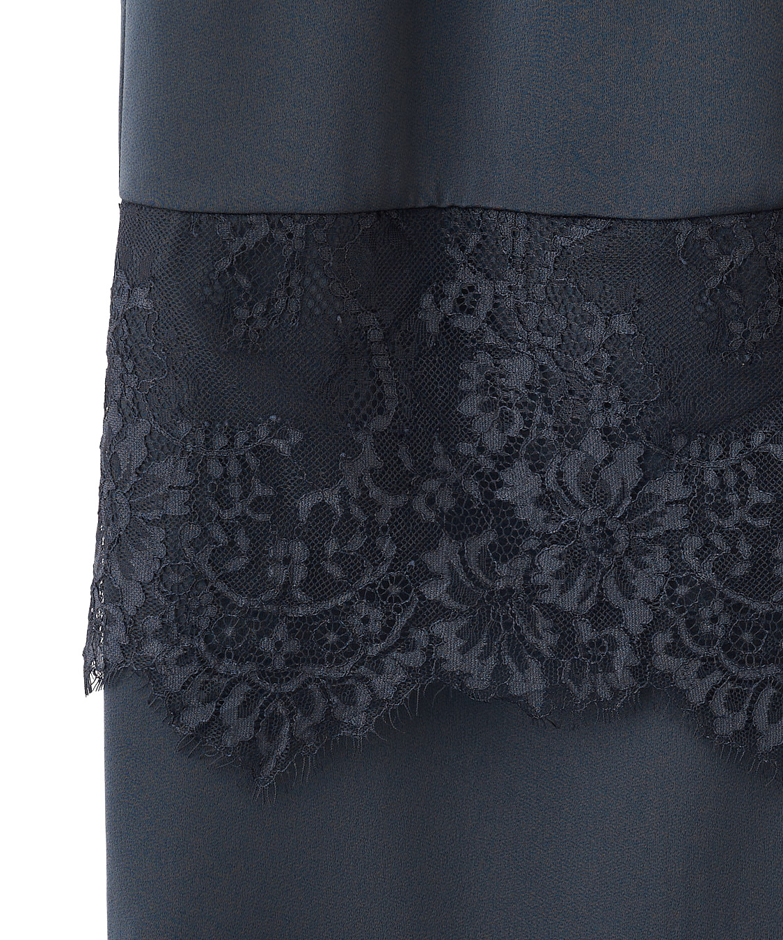 レーストリムサテンナロースカート｜PETAL ONLINE（ペタル