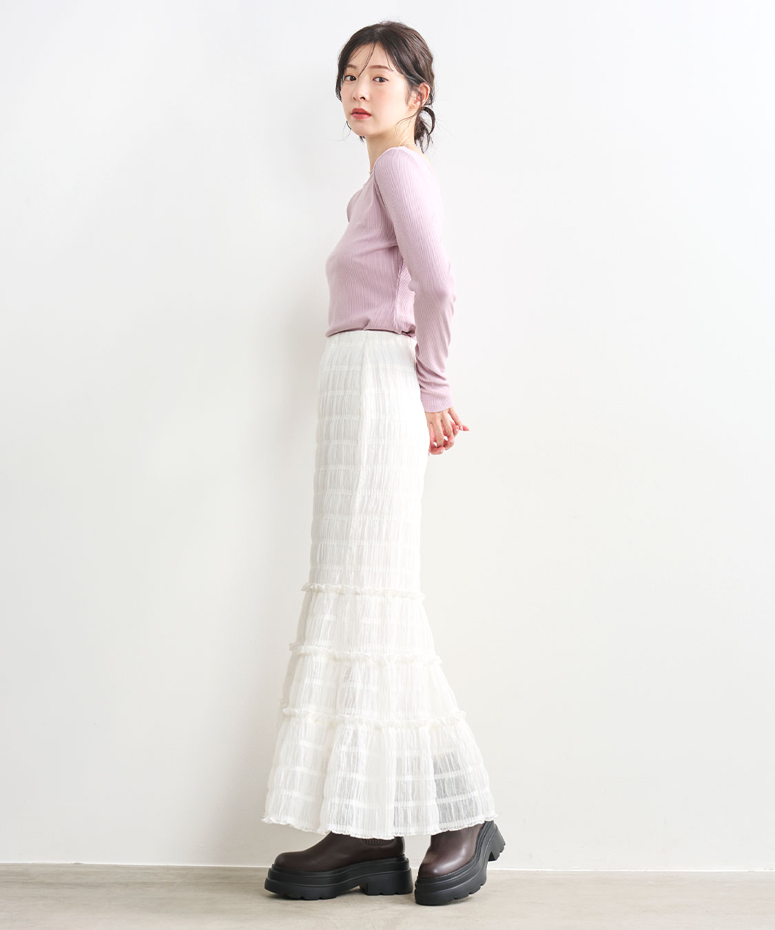 ココディール　ティアードマーメイドスカート レースティアードマーメイドスカート｜PETAL ONLINE（ペタル