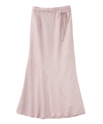 サテンナロースカート