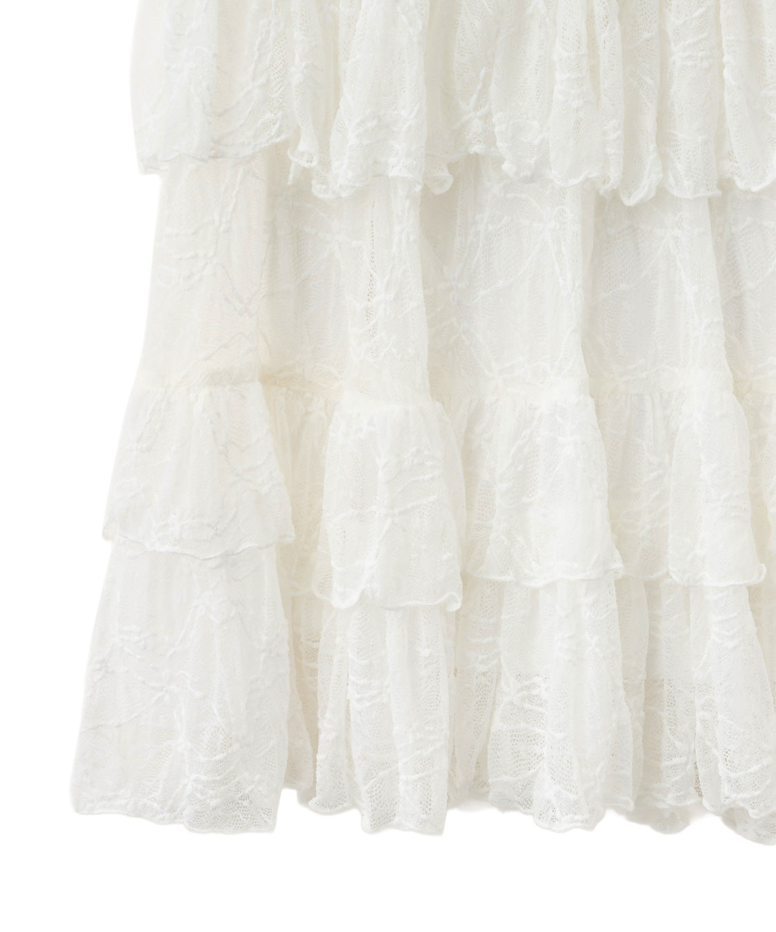 ココディール　ティアードマーメイドスカート　アイボリー COCO DEAL ティアードマーメイドスカート アイボリー タグ付き