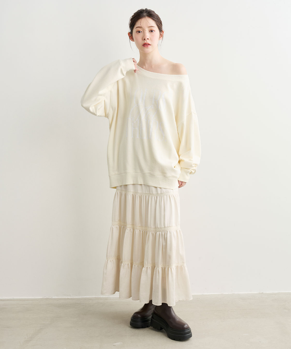 新品未使用✨23区 フレンチペイズリーデシン ティアードスカート 洗える】フレンチペイズリーデシン ティアードスカート （ミニ