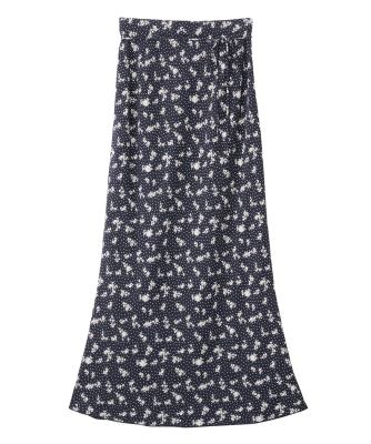 バイアスナロープリントスカート