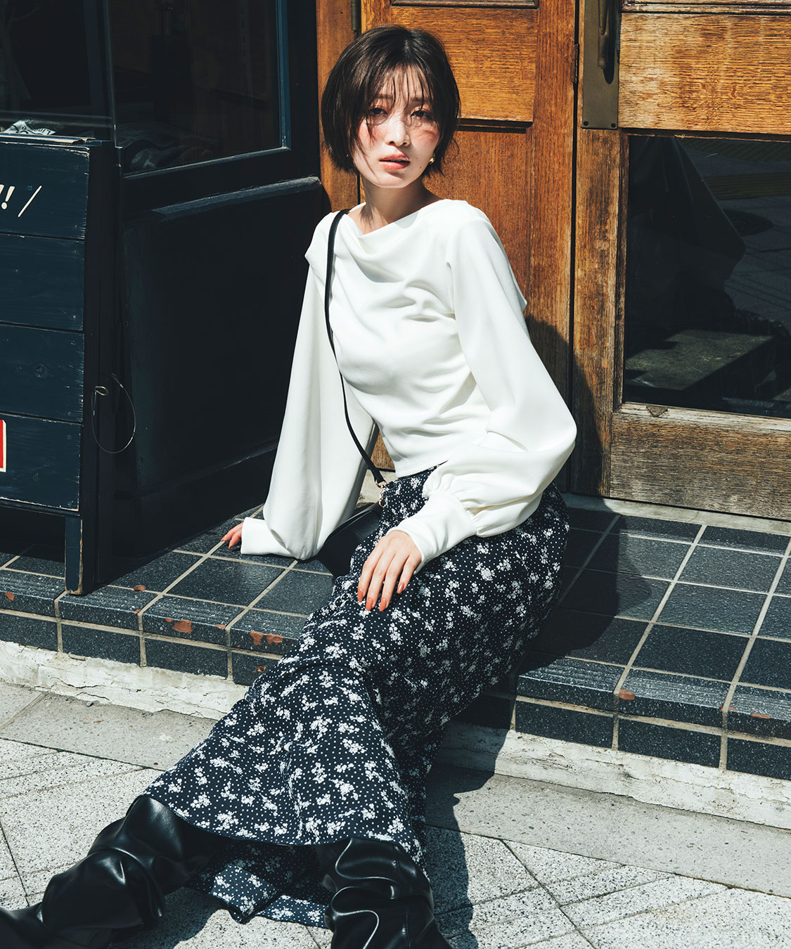 ココディール　スカート COCODEAL (ココディール）裏毛サーキュラーミニスカート 25春夏