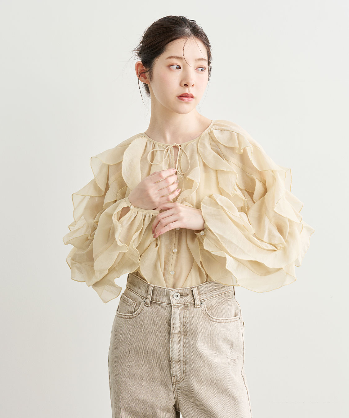 ココディール COCO DEAL メニーフリルブラウス メニーフリルブラウス｜PETAL ONLINE（ペタルオンライン）