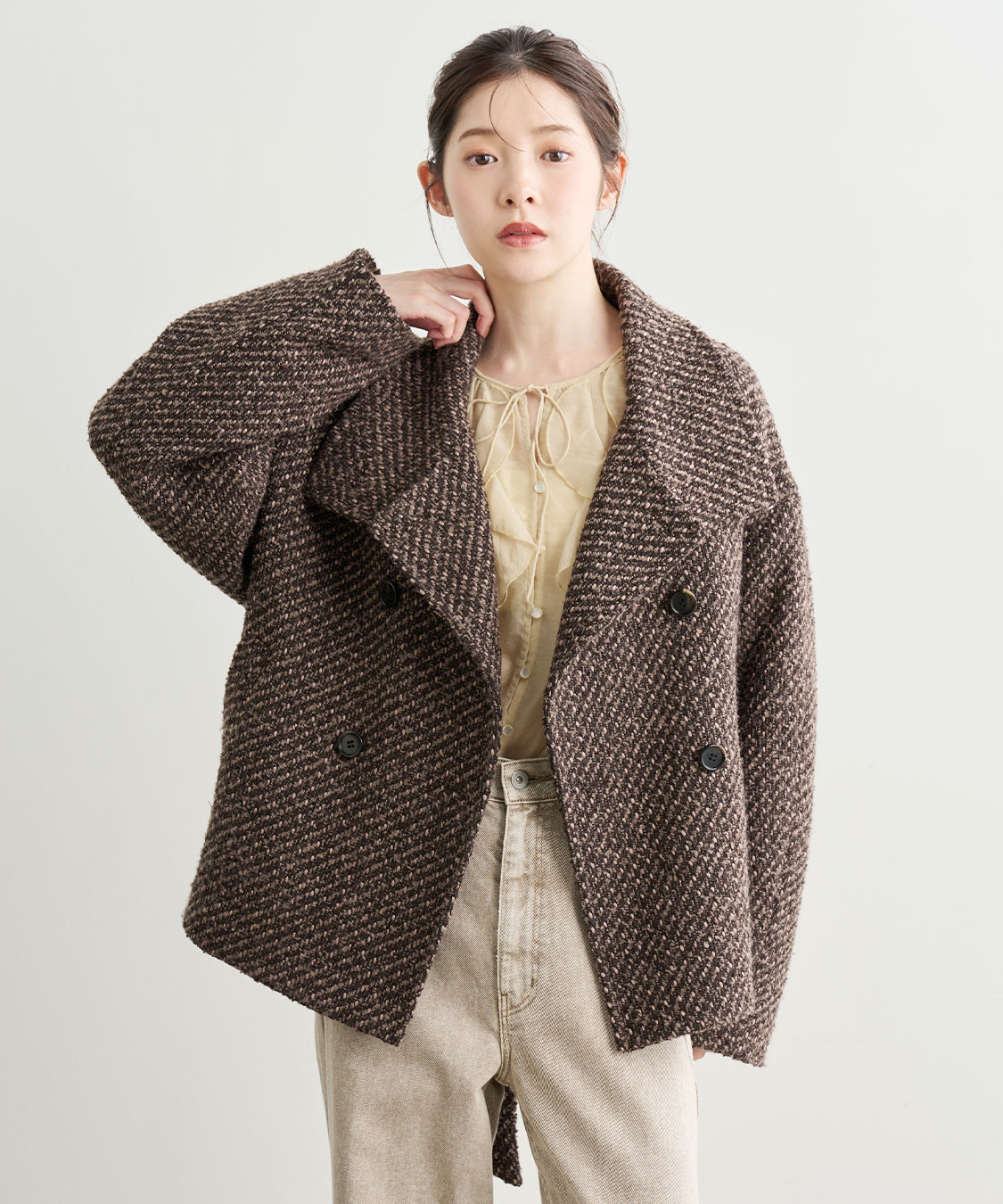 COCODEAL メニーフリルブラウス