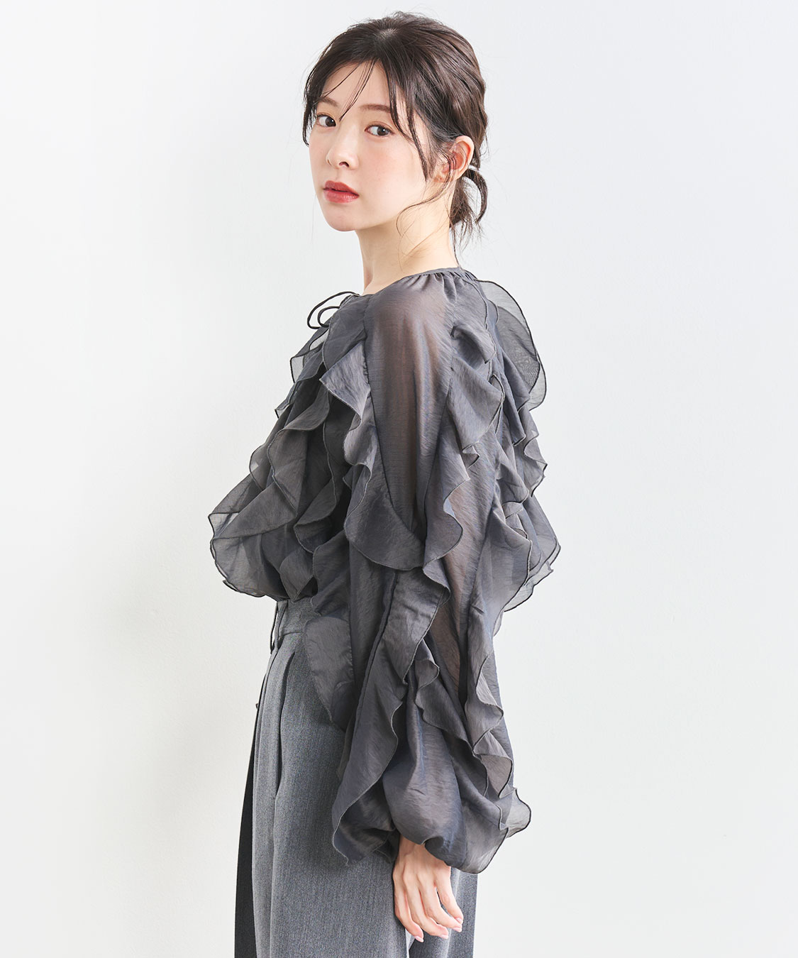 ココディール COCO DEAL メニーフリルブラウス メニーフリルブラウス｜PETAL ONLINE（ペタルオンライン）