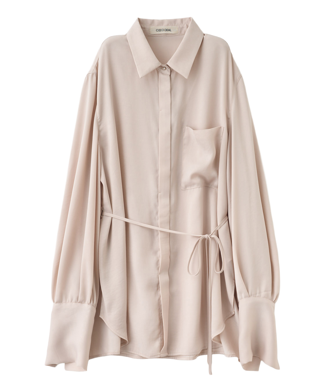 サテンタイ付きシャツ｜PETAL ONLINE（ペタルオンライン）