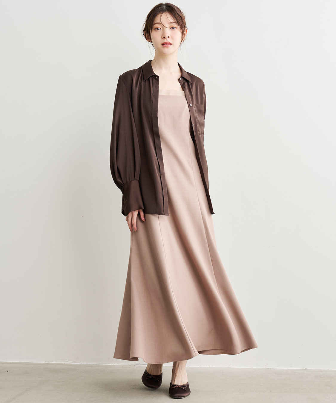 サテンタイ付きシャツ｜PETAL ONLINE（ペタルオンライン）