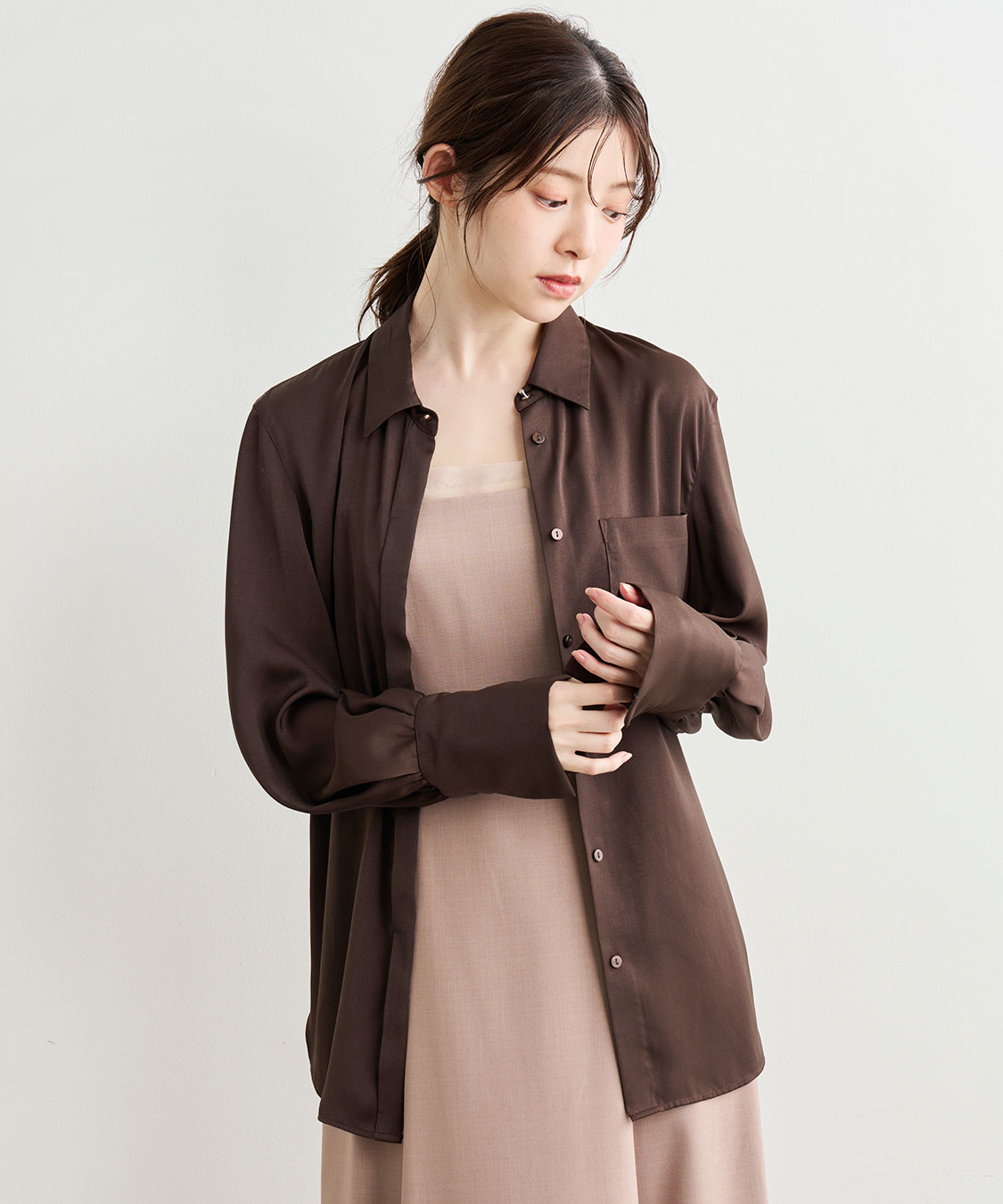 COCO DEAL サテンタイ付シャツ　新品未使用タグ付 サテンタイ付きシャツ｜PETAL ONLINE（ペタルオンライン）