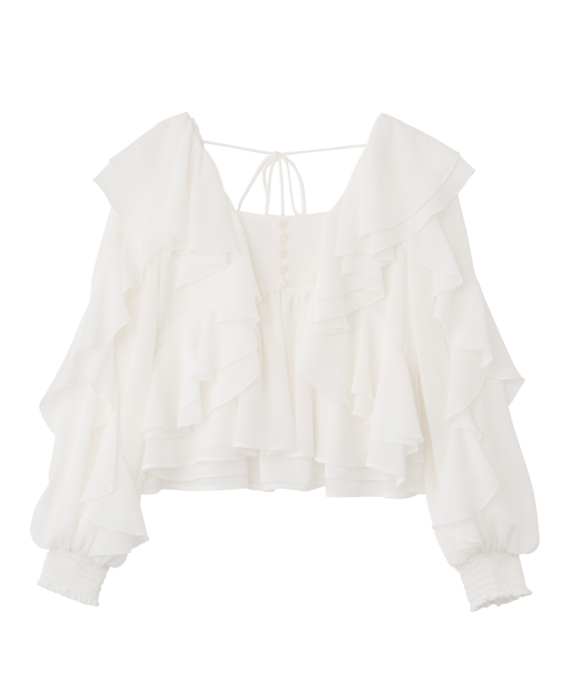 シフォンフリルブラウス｜PETAL ONLINE（ペタルオンライン）