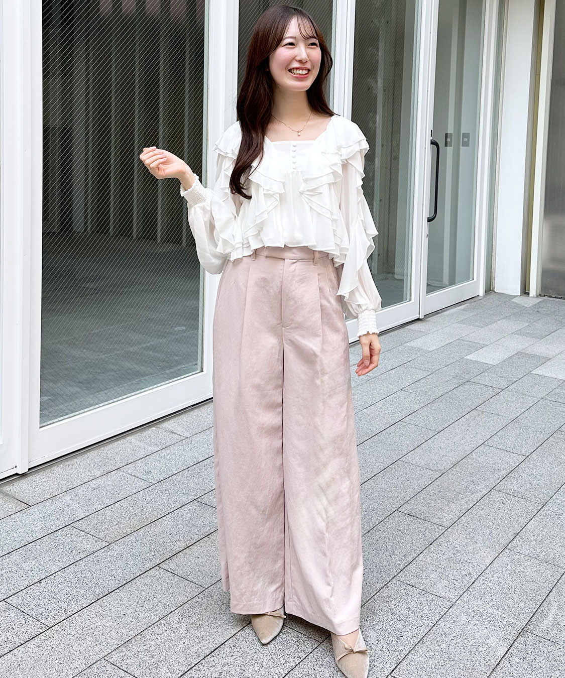 シフォンフリルブラウス｜PETAL ONLINE（ペタルオンライン）