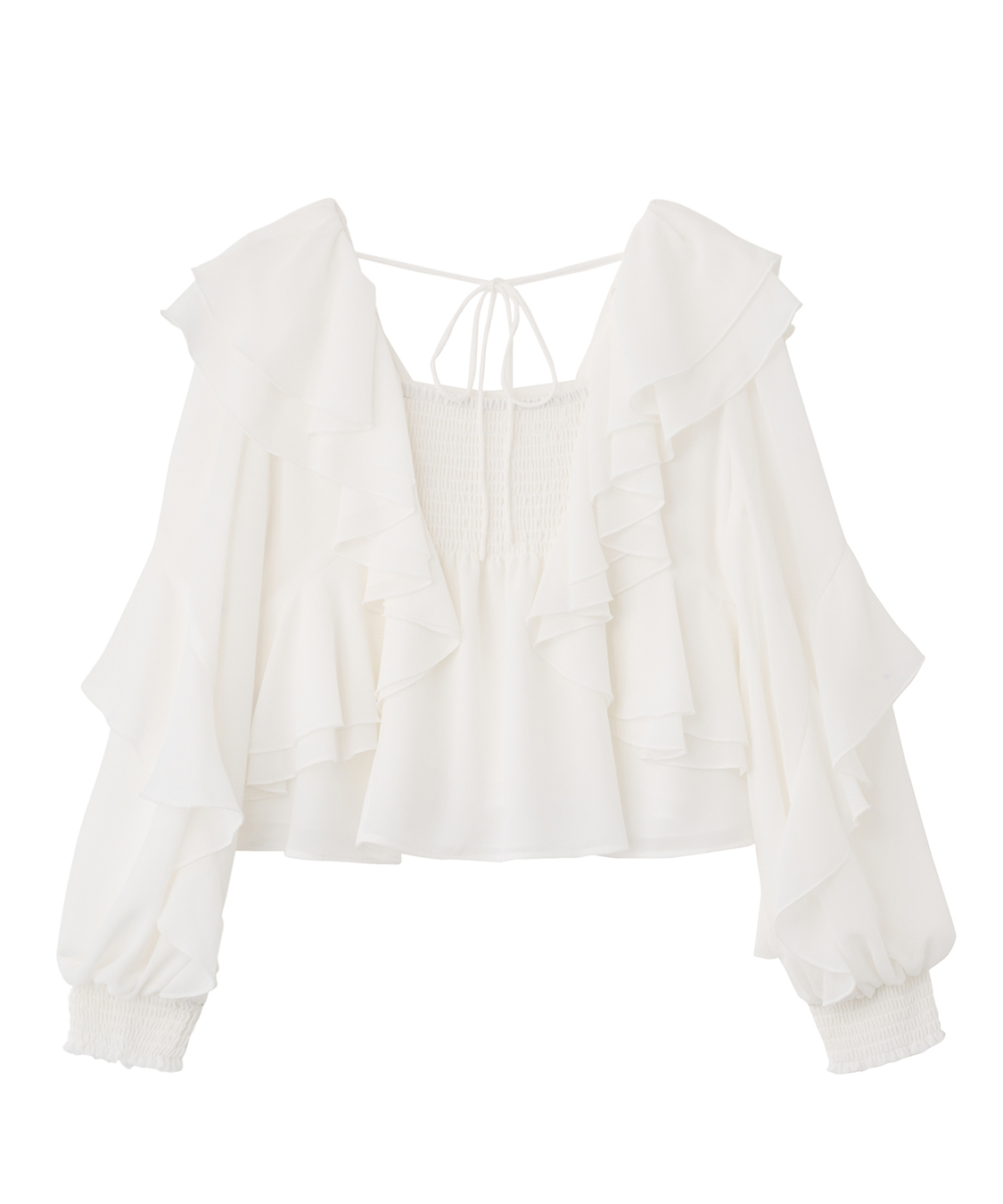 シフォンフリルブラウス｜PETAL ONLINE（ペタルオンライン）