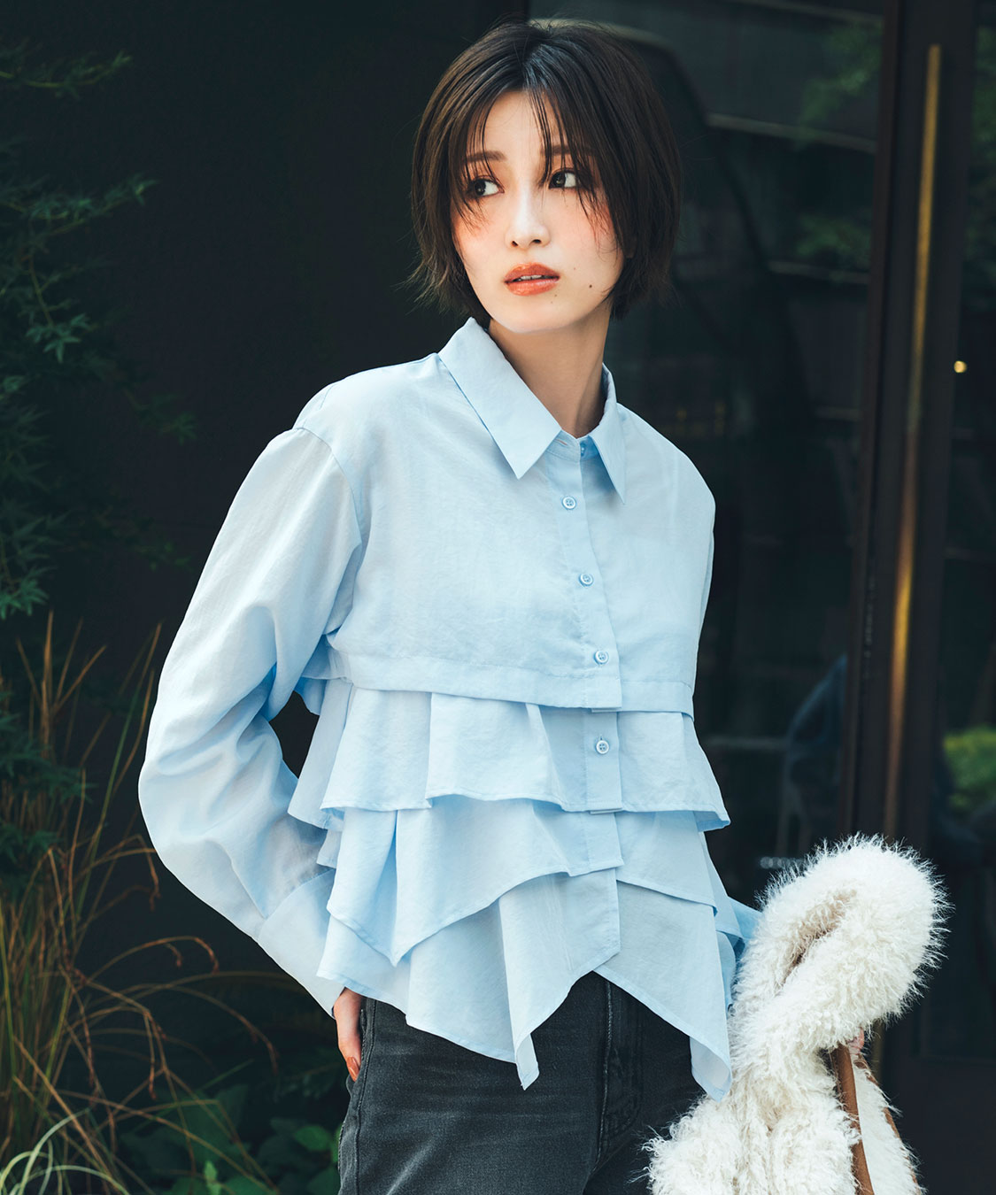 本日終了　激レアTostalgic Clothing コットンフリル襟ブラウス④ バック開きリボンフリルブラウス | Chico(チコ)レディース | PAL