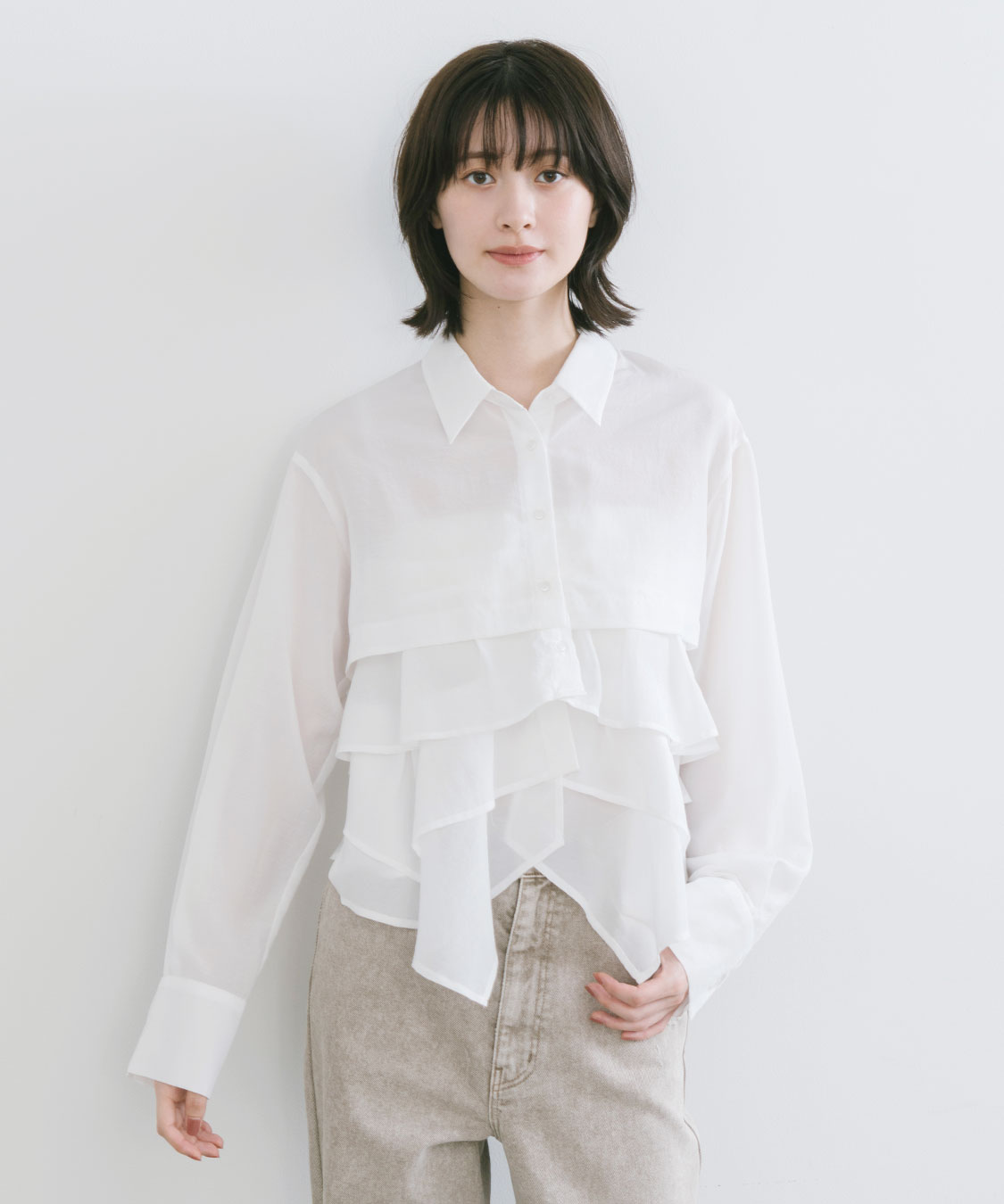 ヘムフリルシャツ｜PETAL ONLINE（ペタルオンライン）