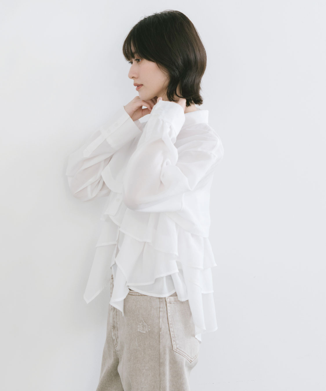 ヘムフリルシャツ｜PETAL ONLINE（ペタルオンライン）