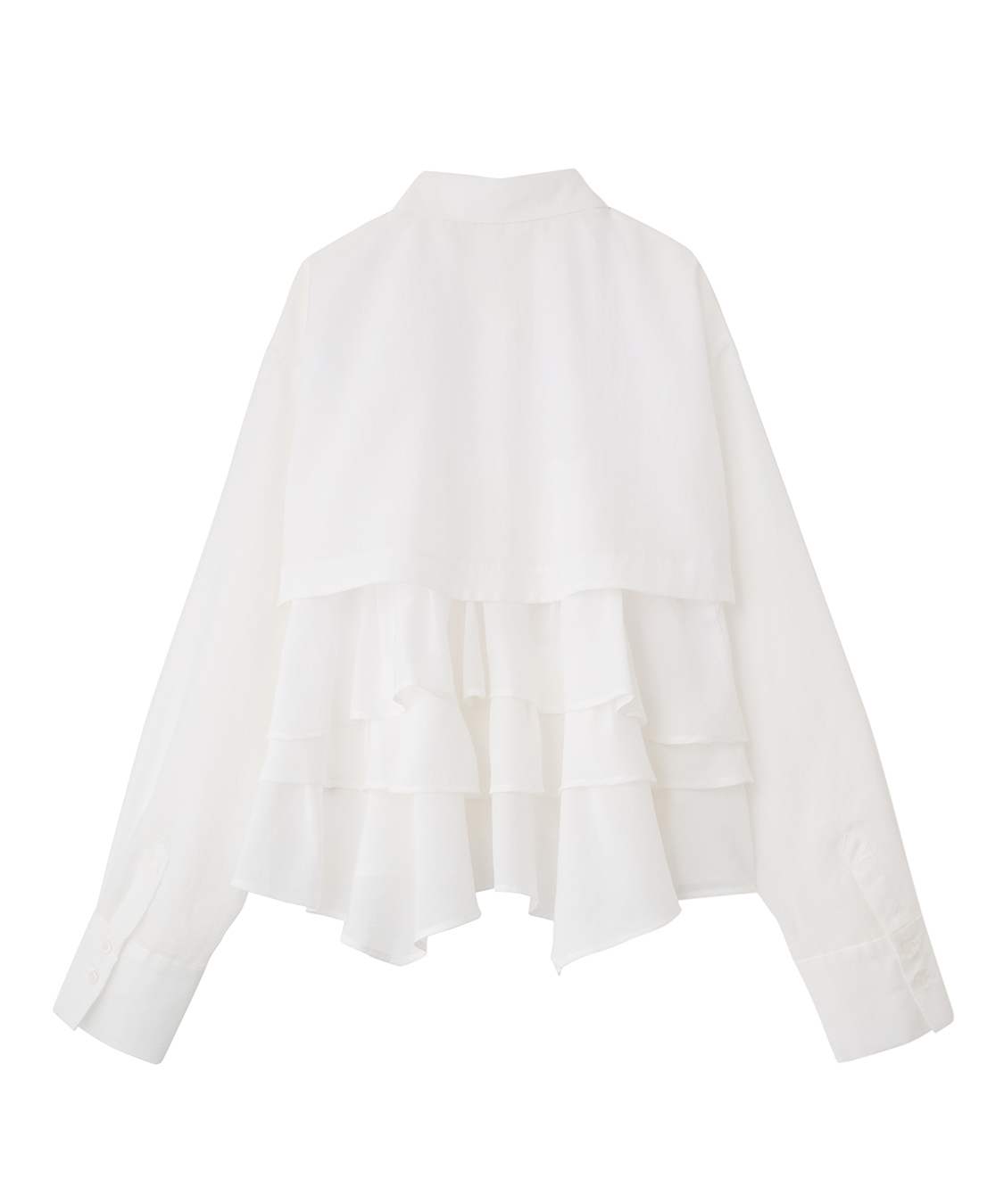 cocodeal ヘムフリルブラウス ブルー ヘムフリルシャツ｜PETAL ONLINE（ペタルオンライン）