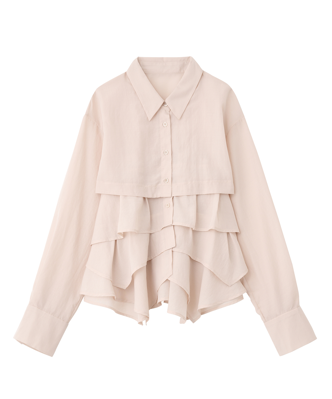 cocodeal ヘムフリルブラウス ブルー COCO DEAL】ヘムフリルブラウスレディースファッションの