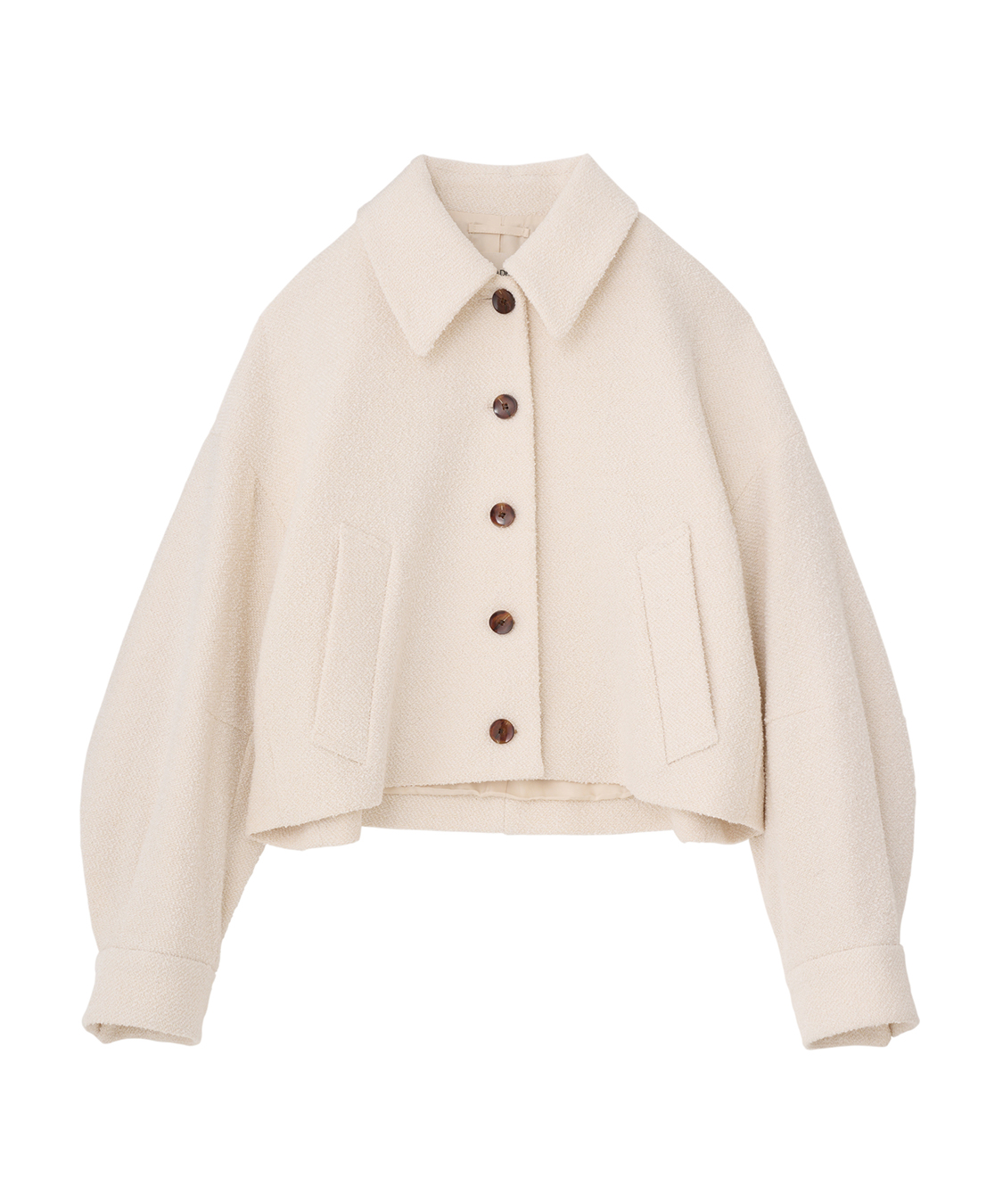 ビット付きブークレショートコート ビット付きブークレショートコート WEB限定】ブークレ ノー