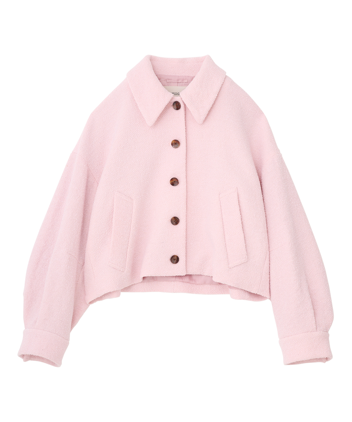 ビット付きブークレショートコート ビット付きブークレショートコート ビット付きブークレショート