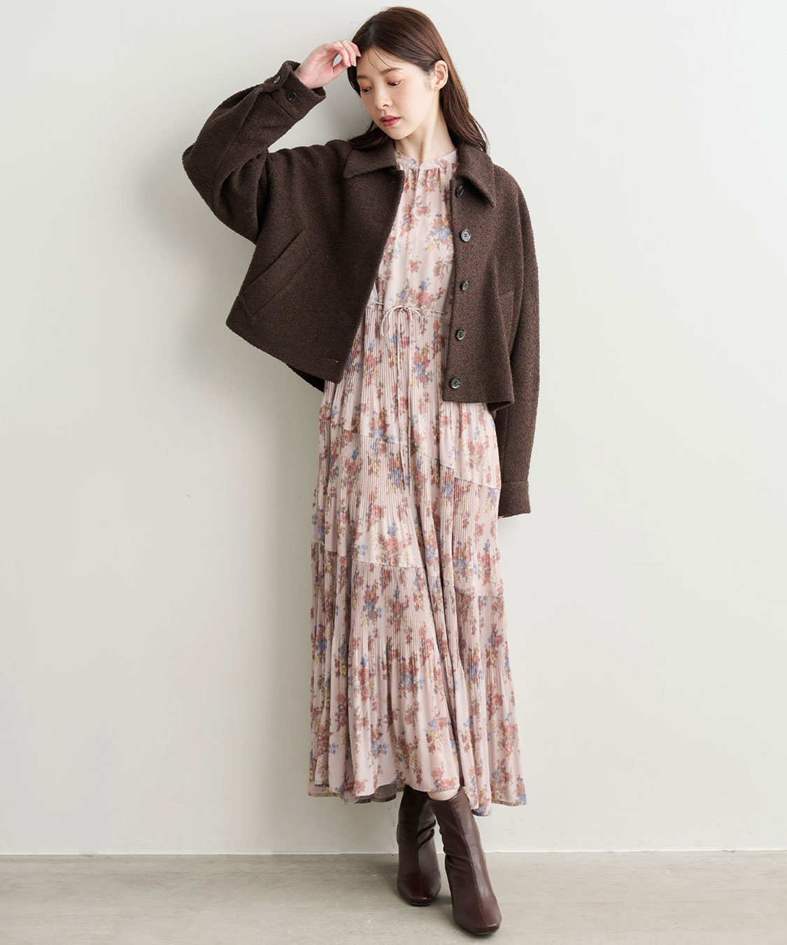 ブークレステンカラーショートコート｜PETAL ONLINE（ペタル