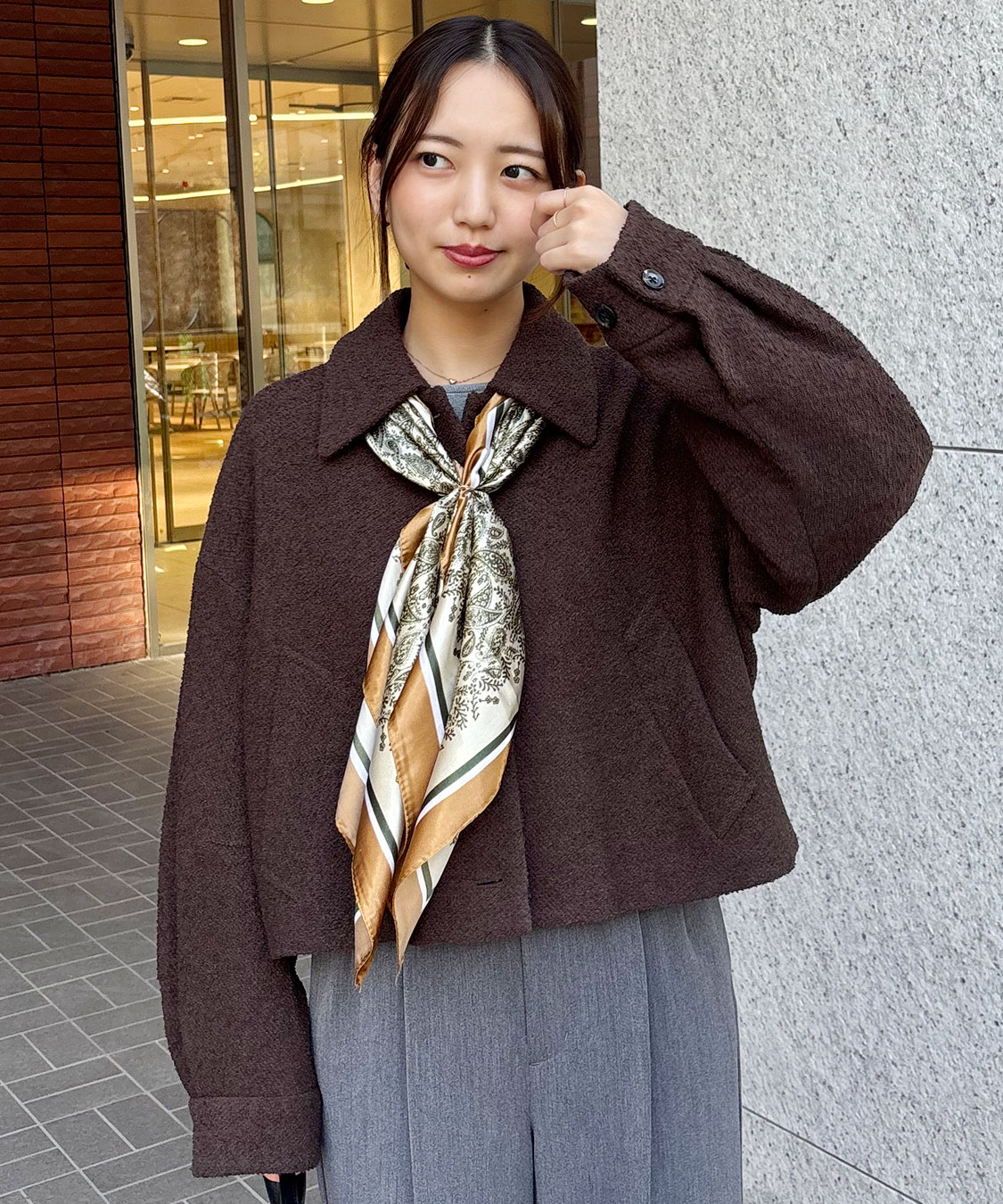 ブークレステンカラーショートコート｜PETAL ONLINE（ペタルオンライン）