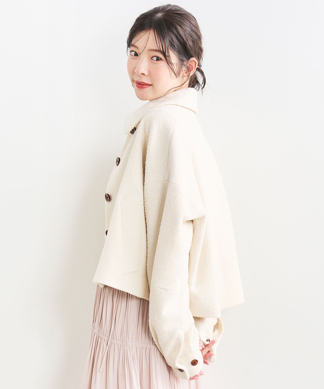 ブークレステンカラーショートコート｜PETAL ONLINE（ペタル