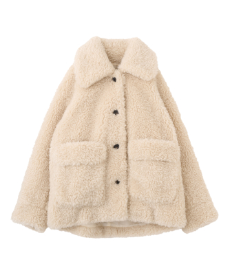 【ノベルティフェア対象】ファーボアブルゾン