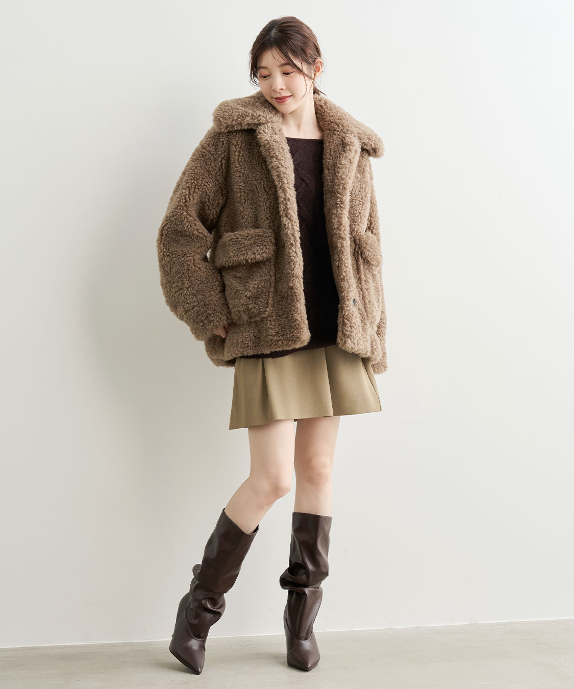 ジャケット・アウター Coco ファーボアブルゾン｜PETAL ONLINE（ペタルオンライン）