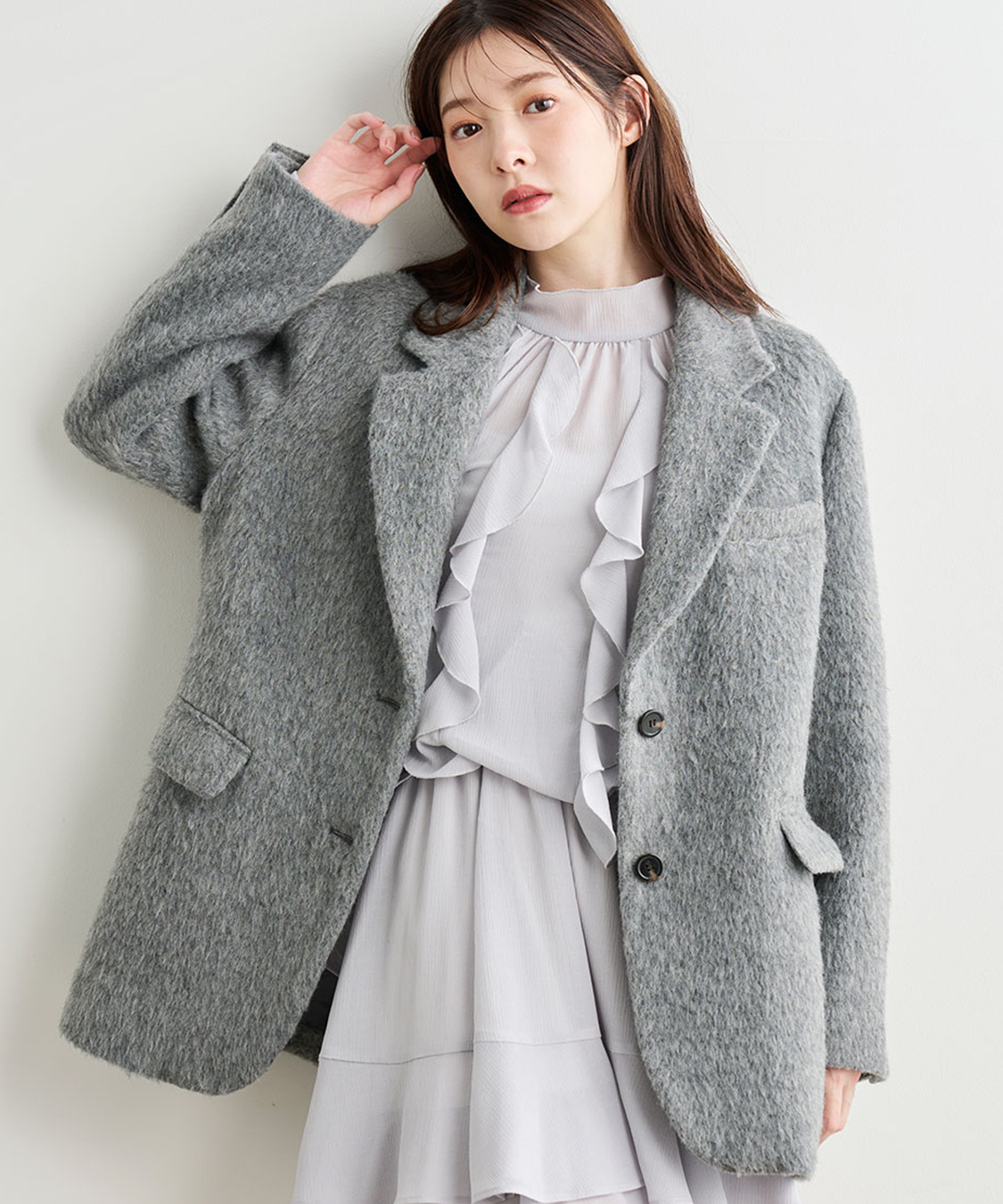 今季　COCODEAL ウールシャギージャコット ウールシャギージャコット｜PETAL ONLINE（ペタルオンライン）