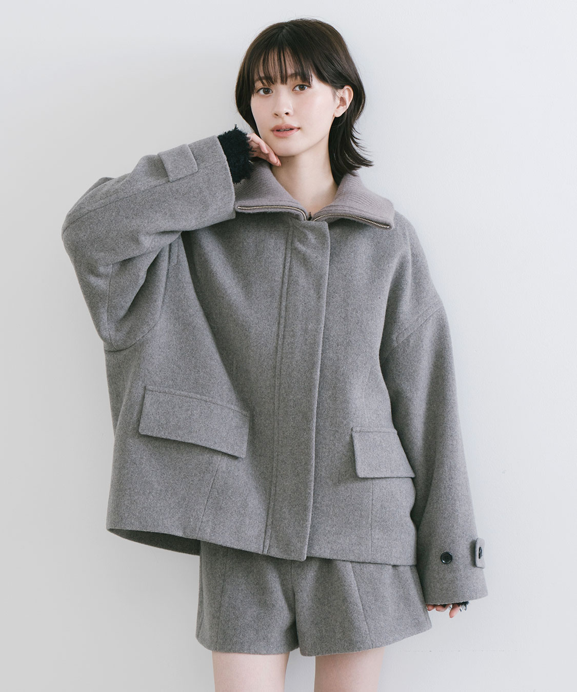 リブカラーウール混コート｜PETAL ONLINE（ペタルオンライン）