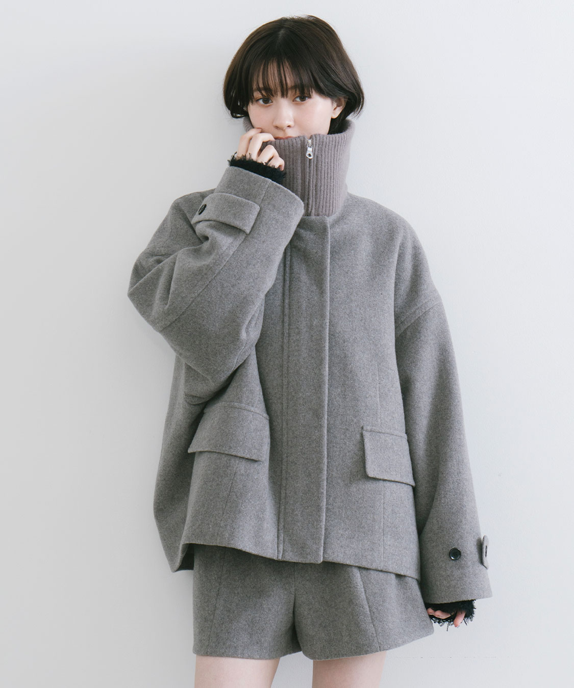 リブカラーウール混コート｜PETAL ONLINE（ペタルオンライン）