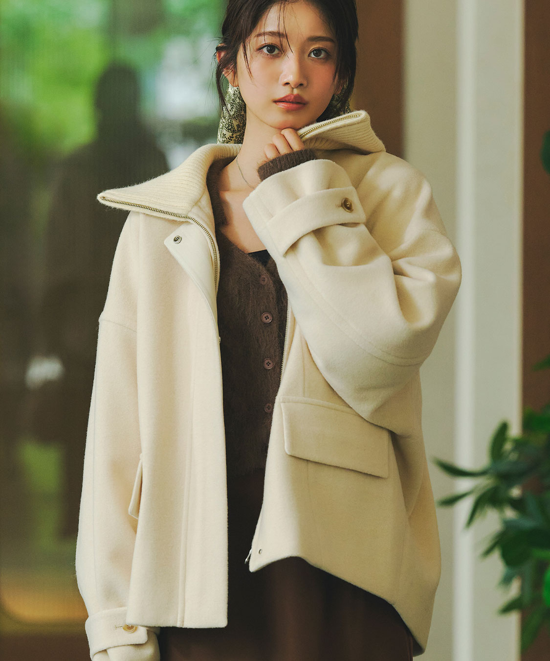 リブカラーウール混コート｜PETAL ONLINE（ペタルオンライン）