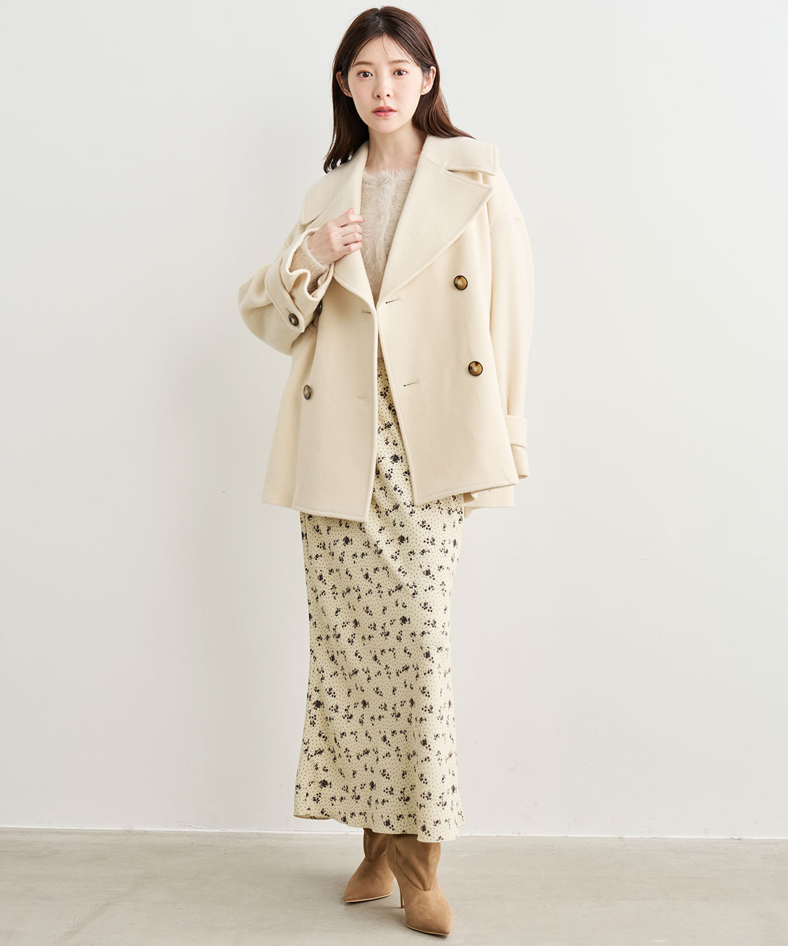 COCODEAL ココディール インペリアルモッサショートPコート インペリアルモッサショートPコート｜PETAL ONLINE（ペタル