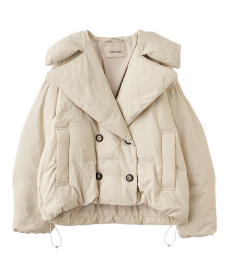 パファービッグカラーダウンコート