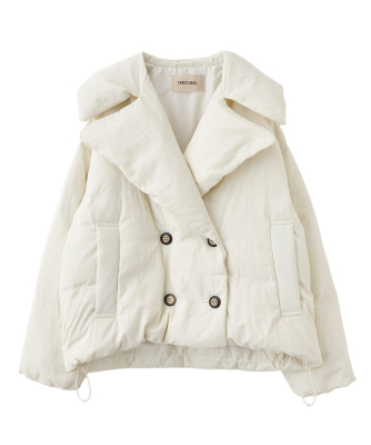 ジャケット・アウター coco.L COAT PRE ORDER対象アイテム】パファービッグカラーダウンコート