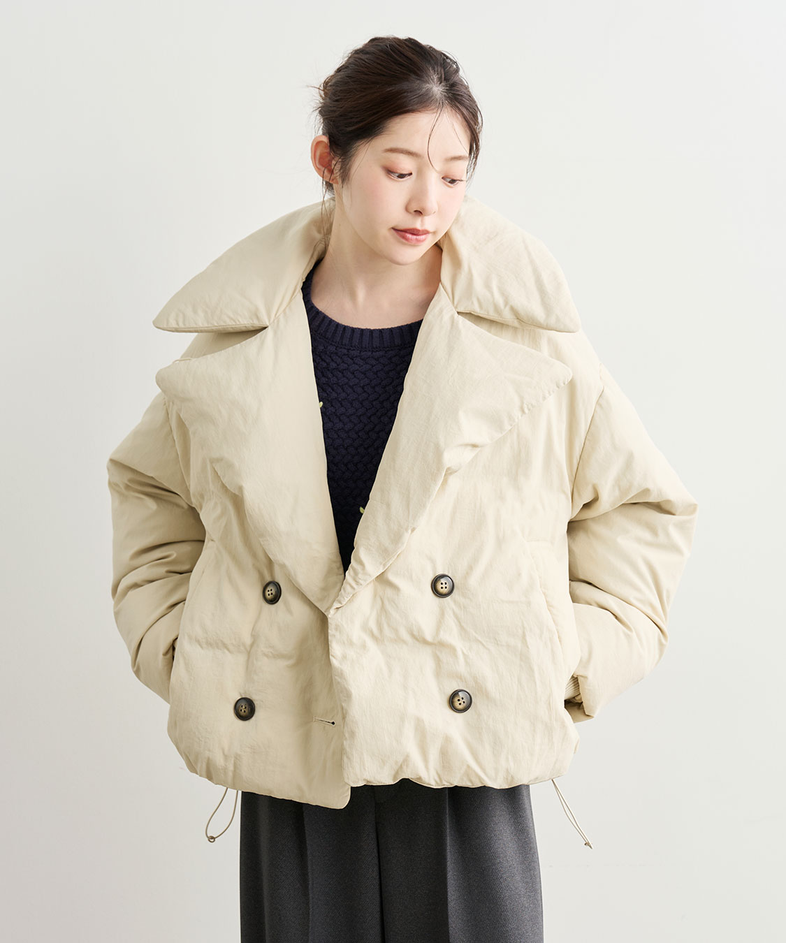 パファービッグカラーダウンコート｜PETAL ONLINE（ペタルオンライン）